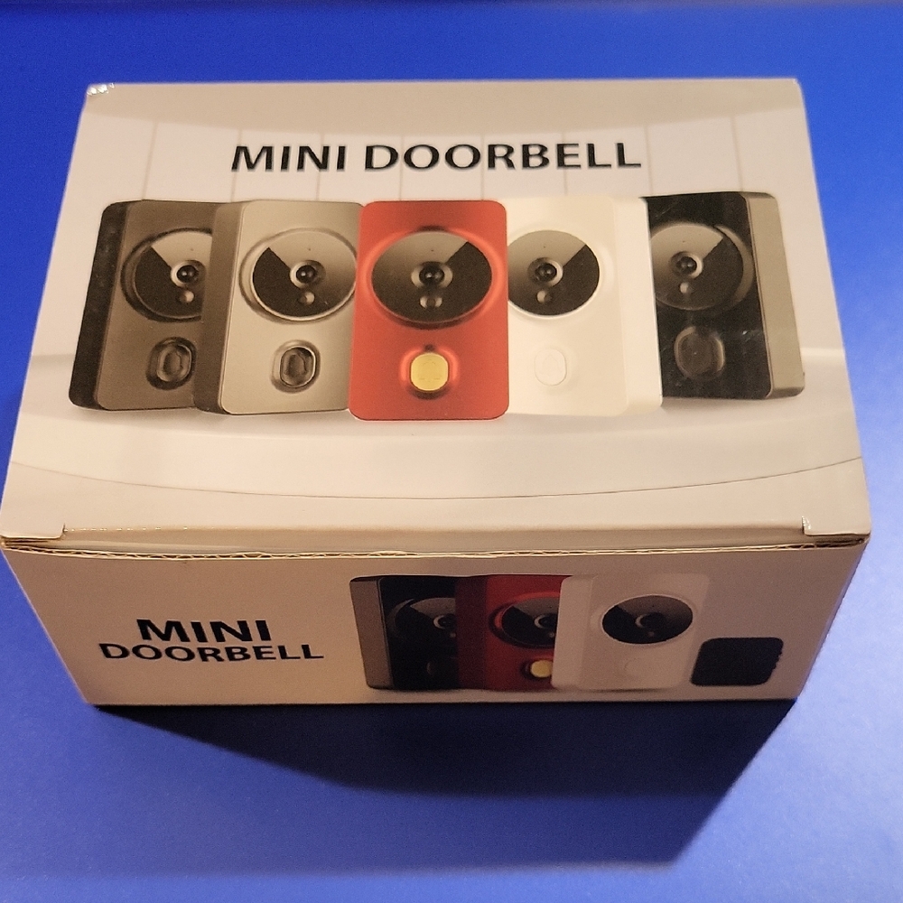 Mini Smart Wireless Video Doorbell In Matte Black